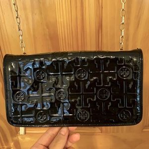 Tory Burch Patent Leather Wallet on Chain